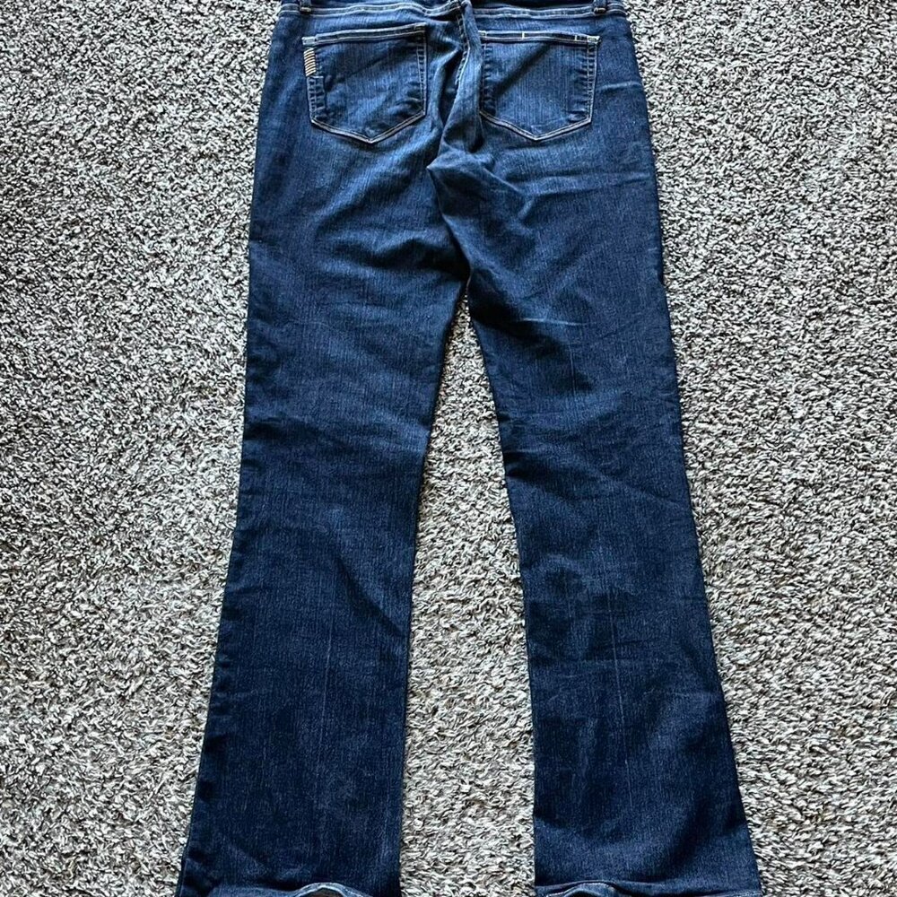 Y2K Paige Blue Bootcut Dark Wash Grunge Jeans Womens 28 Denim Streetwear Punk - Picture 6 of 7